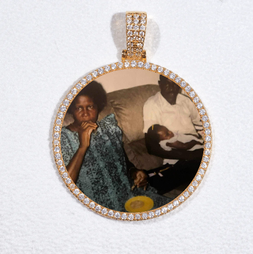 MEDIUM 3D CIRCLE CUSTOM PICTURE PENDANT