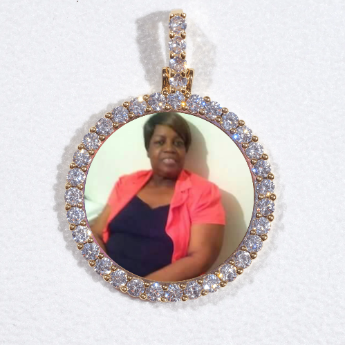 3D CIRCLE CUSTOM PICTURE PENDANT SMALL SIZE