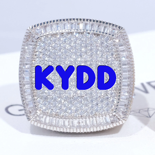 CUSTOM LETTER 3D ICED RING