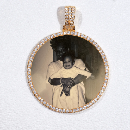 MEDIUM 3D CIRCLE CUSTOM PICTURE PENDANT