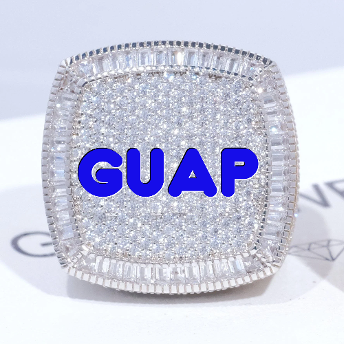 CUSTOM LETTER 3D ICED RING