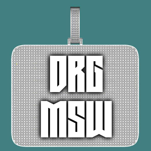 CUSTOM LETTER NECKLACE 3D BIG SQUARE