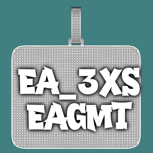 CUSTOM LETTER NECKLACE 3D BIG SQUARE