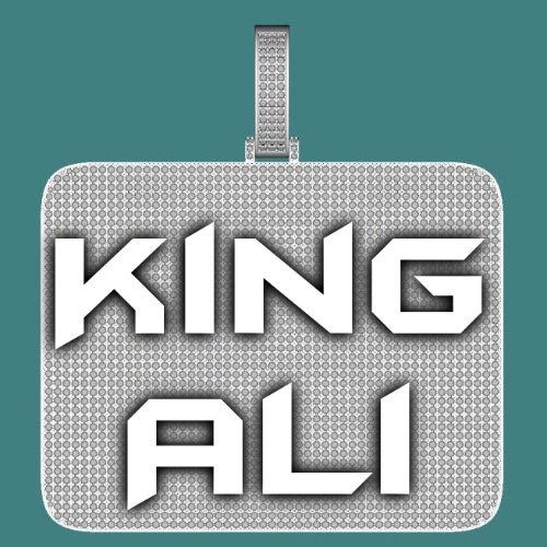 CUSTOM LETTER NECKLACE 3D BIG SQUARE