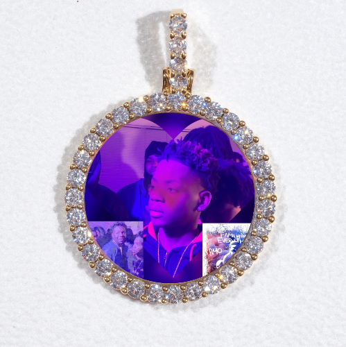 3D CIRCLE CUSTOM PICTURE PENDANT SMALL SIZE
