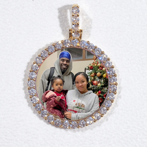 3D CIRCLE CUSTOM PICTURE PENDANT SMALL SIZE