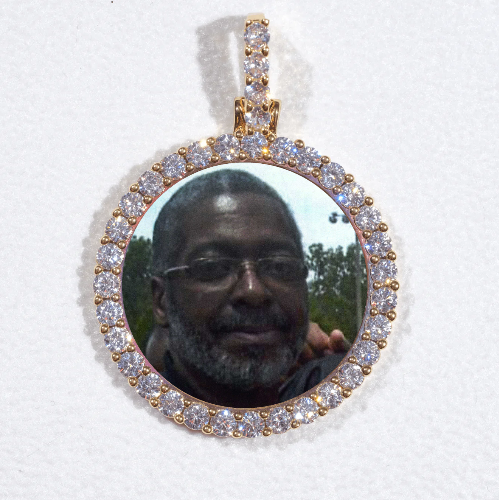 3D CIRCLE CUSTOM PICTURE PENDANT SMALL SIZE