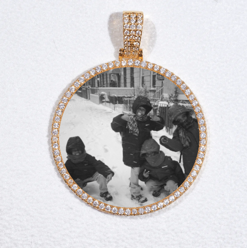 MEDIUM 3D CIRCLE CUSTOM PICTURE PENDANT