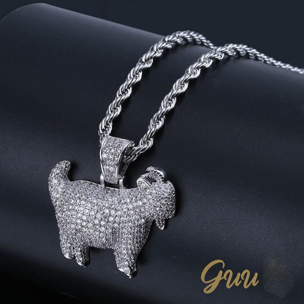 Iced 29mm Goat Iced Necklace