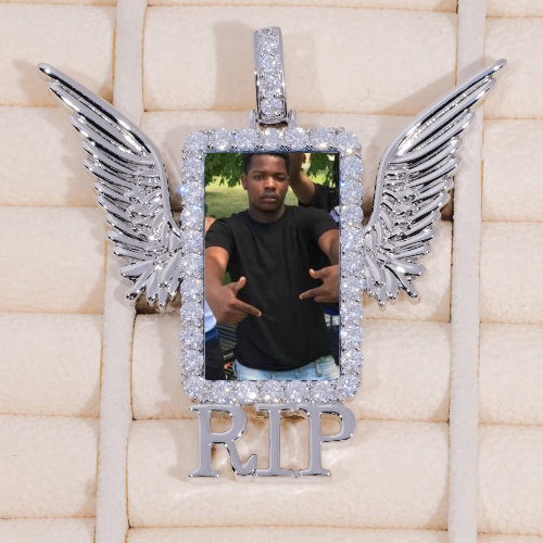 RIP WING 3D CUSTOM PICTURE PENDANT