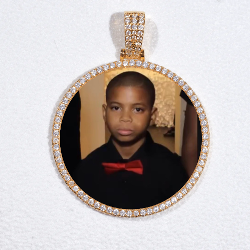 MEDIUM 3D CIRCLE CUSTOM PICTURE PENDANT