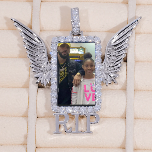 RIP WING 3D CUSTOM PICTURE PENDANT