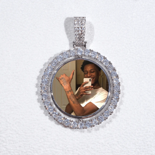 3D Spinning 2-Faced Custom Picture Pendant