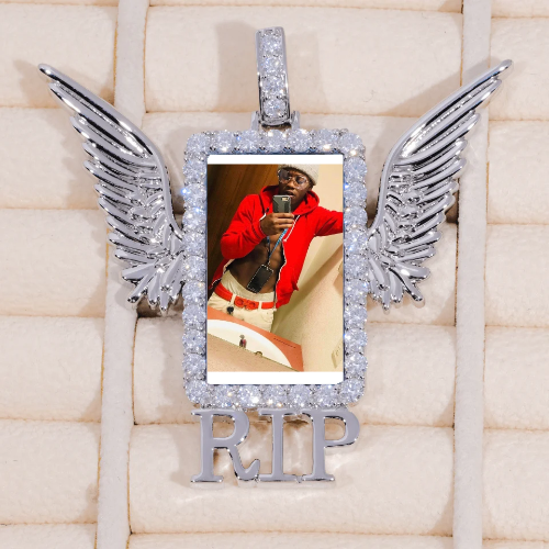 RIP WING 3D CUSTOM PICTURE PENDANT