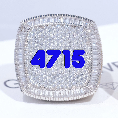 CUSTOM LETTER 3D ICED RING