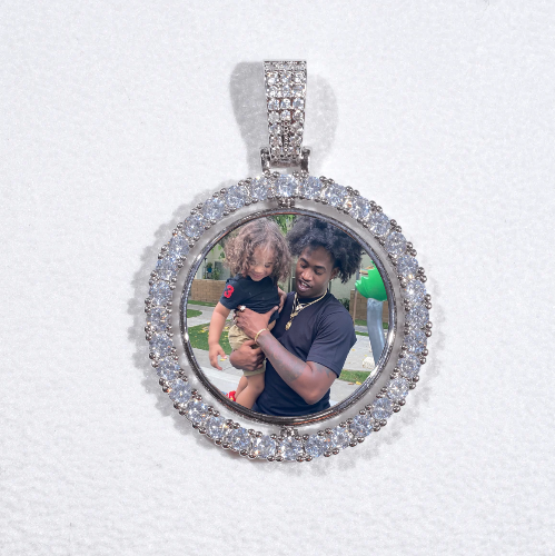 3D Spinning 2-Faced Custom Picture Pendant