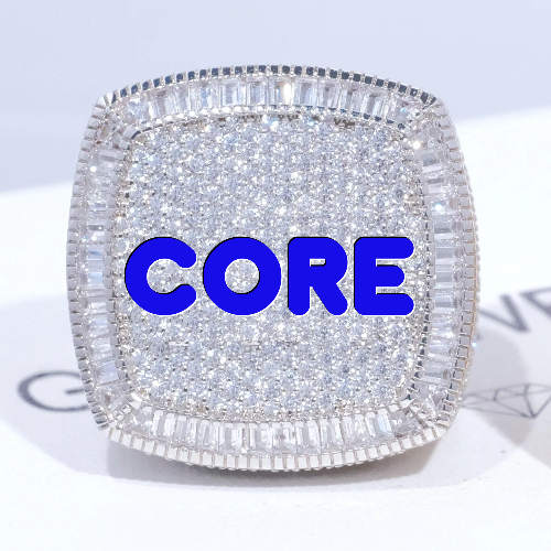 CUSTOM LETTER 3D ICED RING