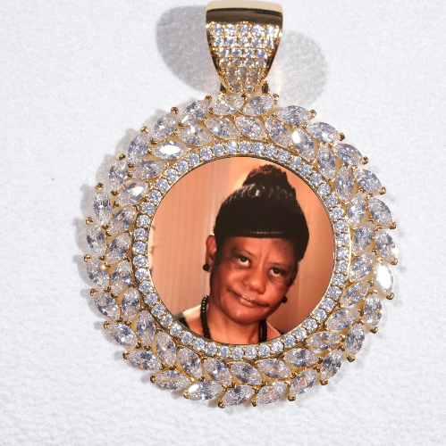 Large 3D Wheat Ear Custom Picture Pendant