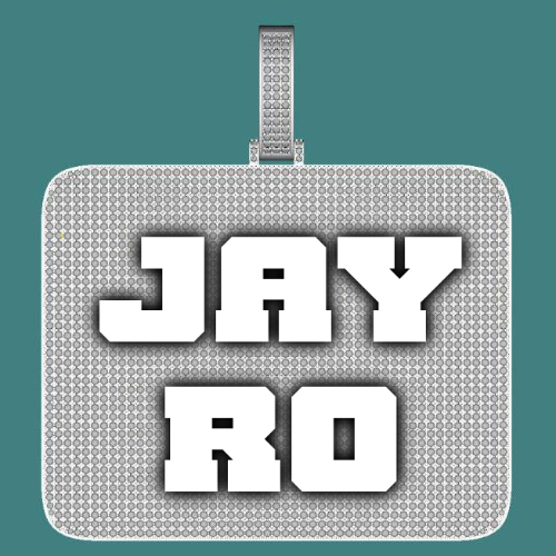 CUSTOM LETTER NECKLACE 3D BIG SQUARE