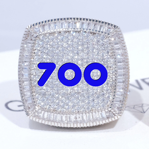 CUSTOM LETTER 3D ICED RING