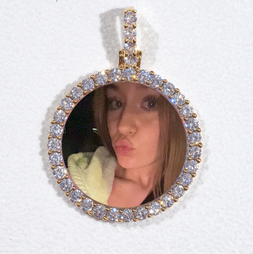 3D CIRCLE CUSTOM PICTURE PENDANT SMALL SIZE