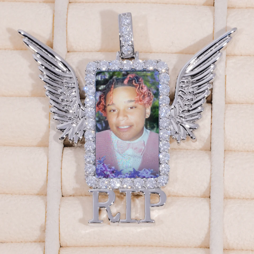 RIP WING 3D CUSTOM PICTURE PENDANT