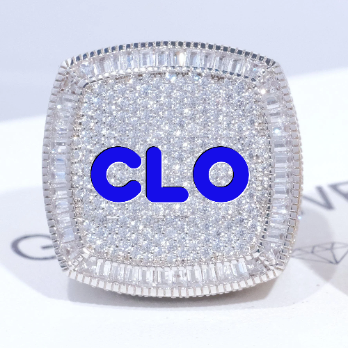 CUSTOM LETTER 3D ICED RING