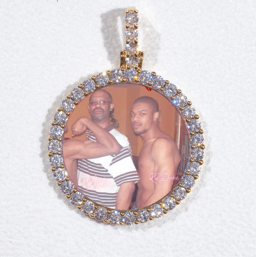 3D CIRCLE CUSTOM PICTURE PENDANT SMALL SIZE