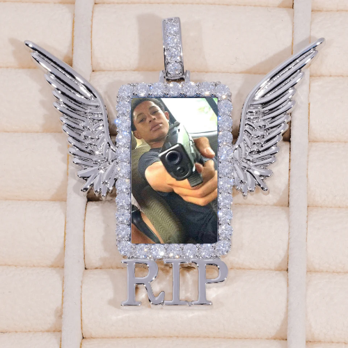 RIP WING 3D CUSTOM PICTURE PENDANT