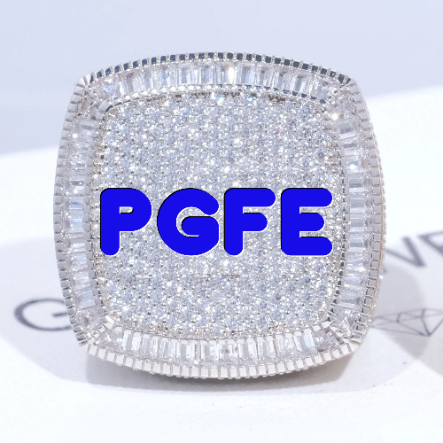 CUSTOM LETTER 3D ICED RING