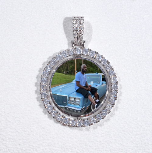 3D Spinning 2-Faced Custom Picture Pendant