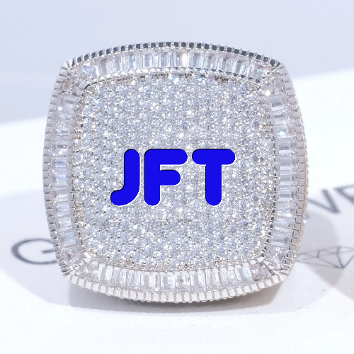 CUSTOM LETTER 3D ICED RING