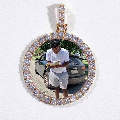 3D CIRCLE CUSTOM PICTURE PENDANT SMALL SIZE