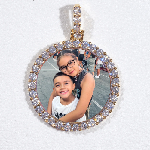 3D CIRCLE CUSTOM PICTURE PENDANT SMALL SIZE