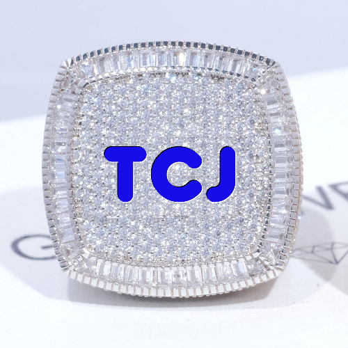 CUSTOM LETTER 3D ICED RING