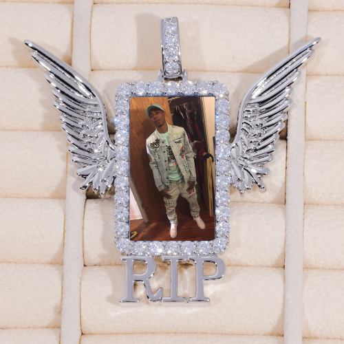 RIP WING 3D CUSTOM PICTURE PENDANT