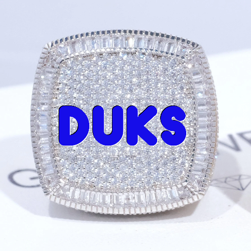 CUSTOM LETTER 3D ICED RING