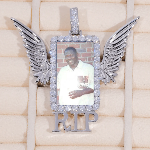 RIP WING 3D CUSTOM PICTURE PENDANT