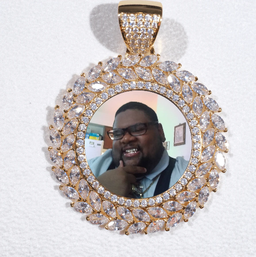 Large 3D Wheat Ear Custom Picture Pendant