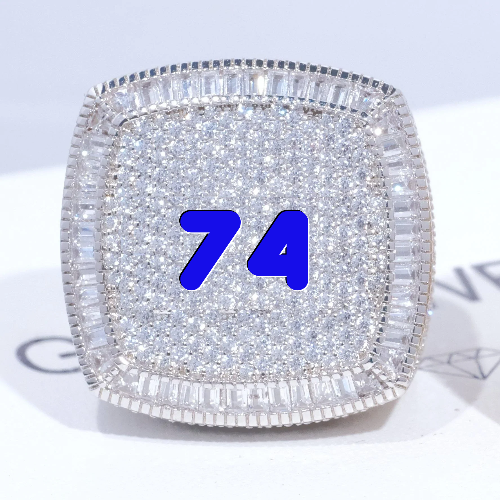 CUSTOM LETTER 3D ICED RING