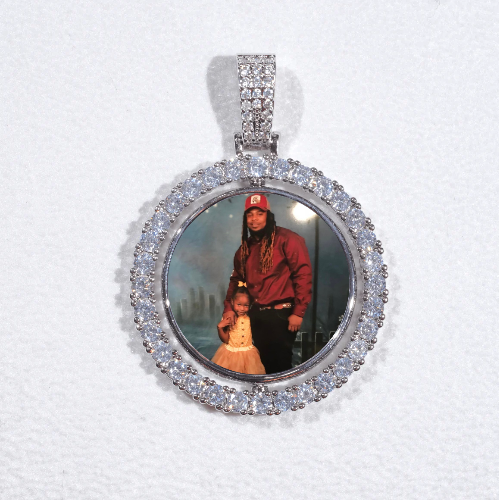 3D Spinning 2-Faced Custom Picture Pendant
