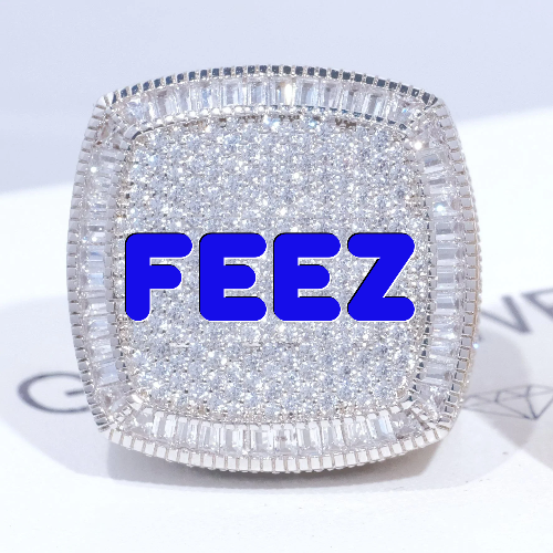 CUSTOM LETTER 3D ICED RING