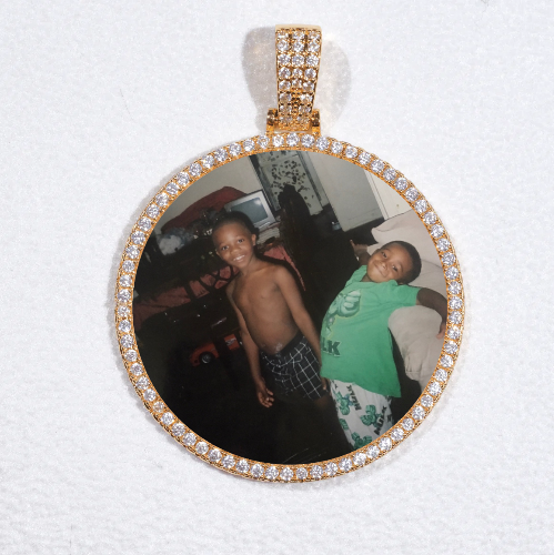 MEDIUM 3D CIRCLE CUSTOM PICTURE PENDANT