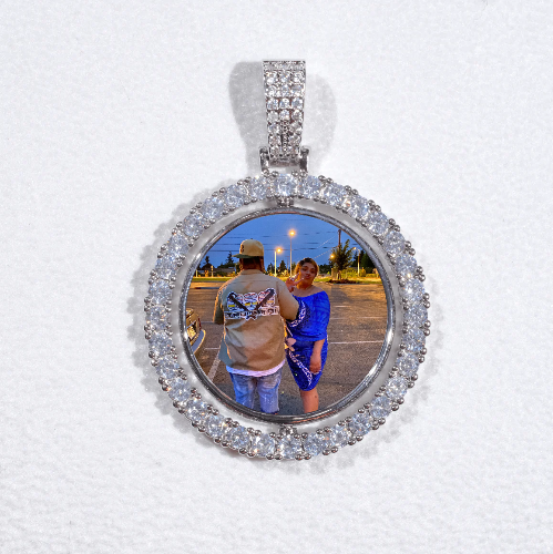 3D Spinning 2-Faced Custom Picture Pendant