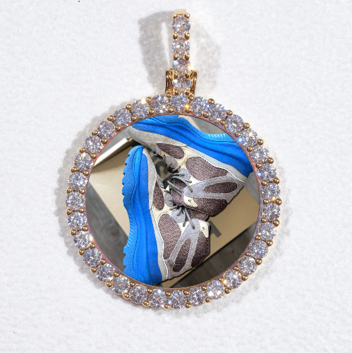 3D CIRCLE CUSTOM PICTURE PENDANT SMALL SIZE