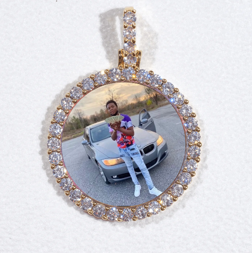 3D CIRCLE CUSTOM PICTURE PENDANT SMALL SIZE