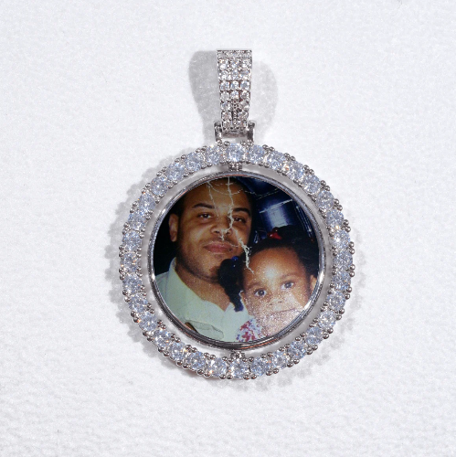 3D Spinning 2-Faced Custom Picture Pendant