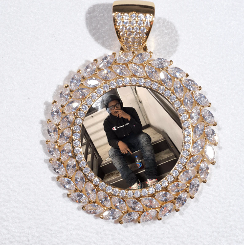 Large 3D Wheat Ear Custom Picture Pendant