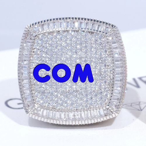CUSTOM LETTER 3D ICED RING