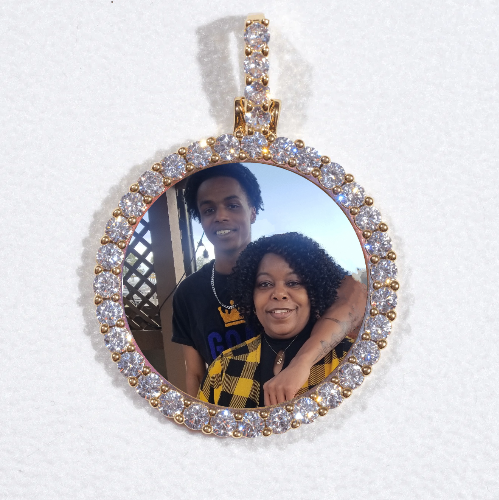 3D CIRCLE CUSTOM PICTURE PENDANT SMALL SIZE